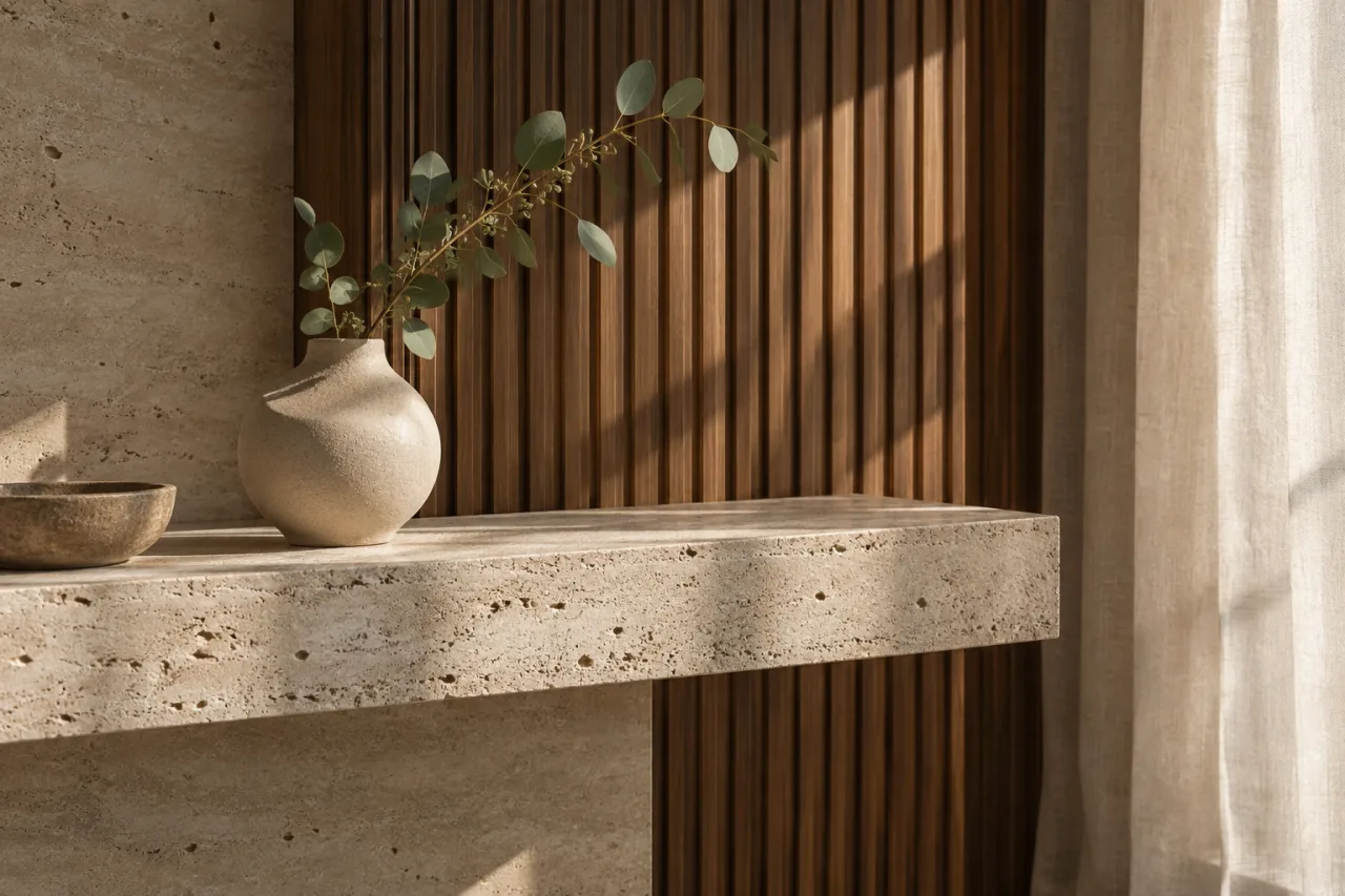 A richly textured interior detail