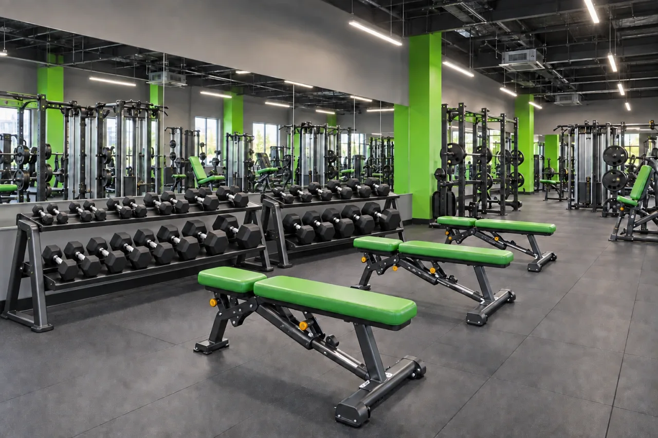 Training equipment in the Apex concept studio