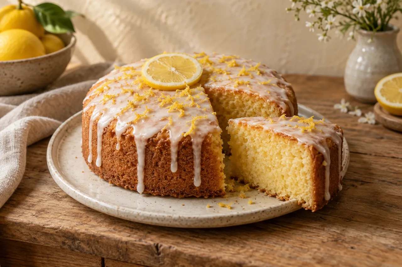 Lemon drizzle cake